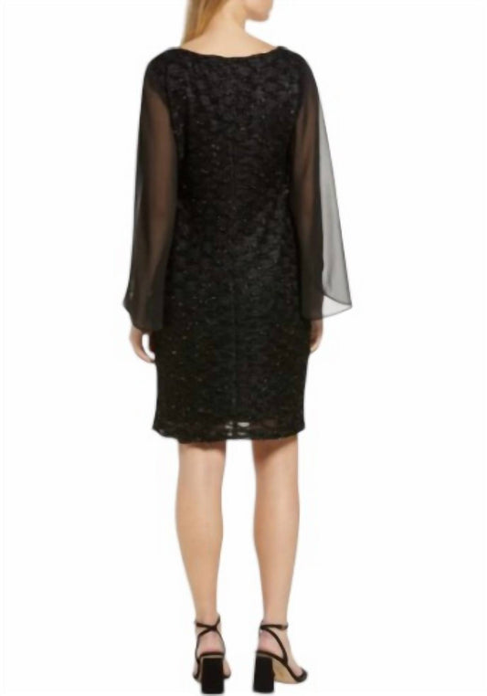Midi Chiffon Sleeve Dress