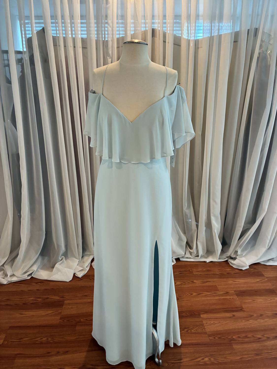 Women's Chiffon Off Shoulder Evening Dress
