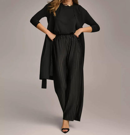 Tie Waist Long Cardigan