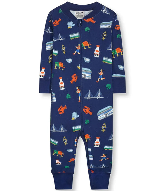 Smaller Th!ngs - Boys Goodnight Boston Romper - Rack Hunt