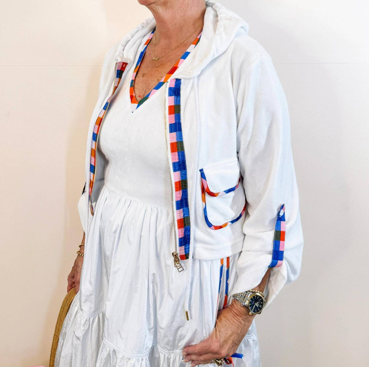 Colonial Madras French Terry Jacket