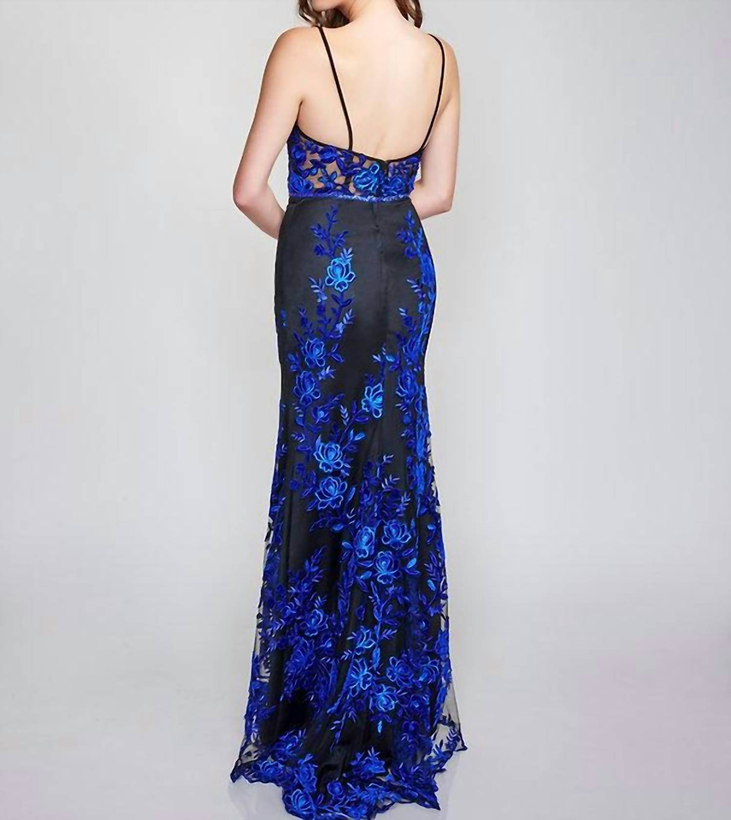 Nina Canacci - Embroidered Mermaid Prom Dress - Rack Hunt