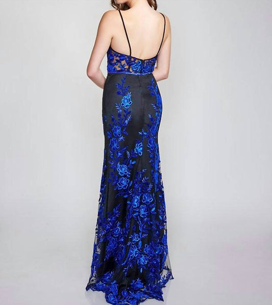 Nina Canacci - Embroidered Mermaid Prom Dress - Rack Hunt