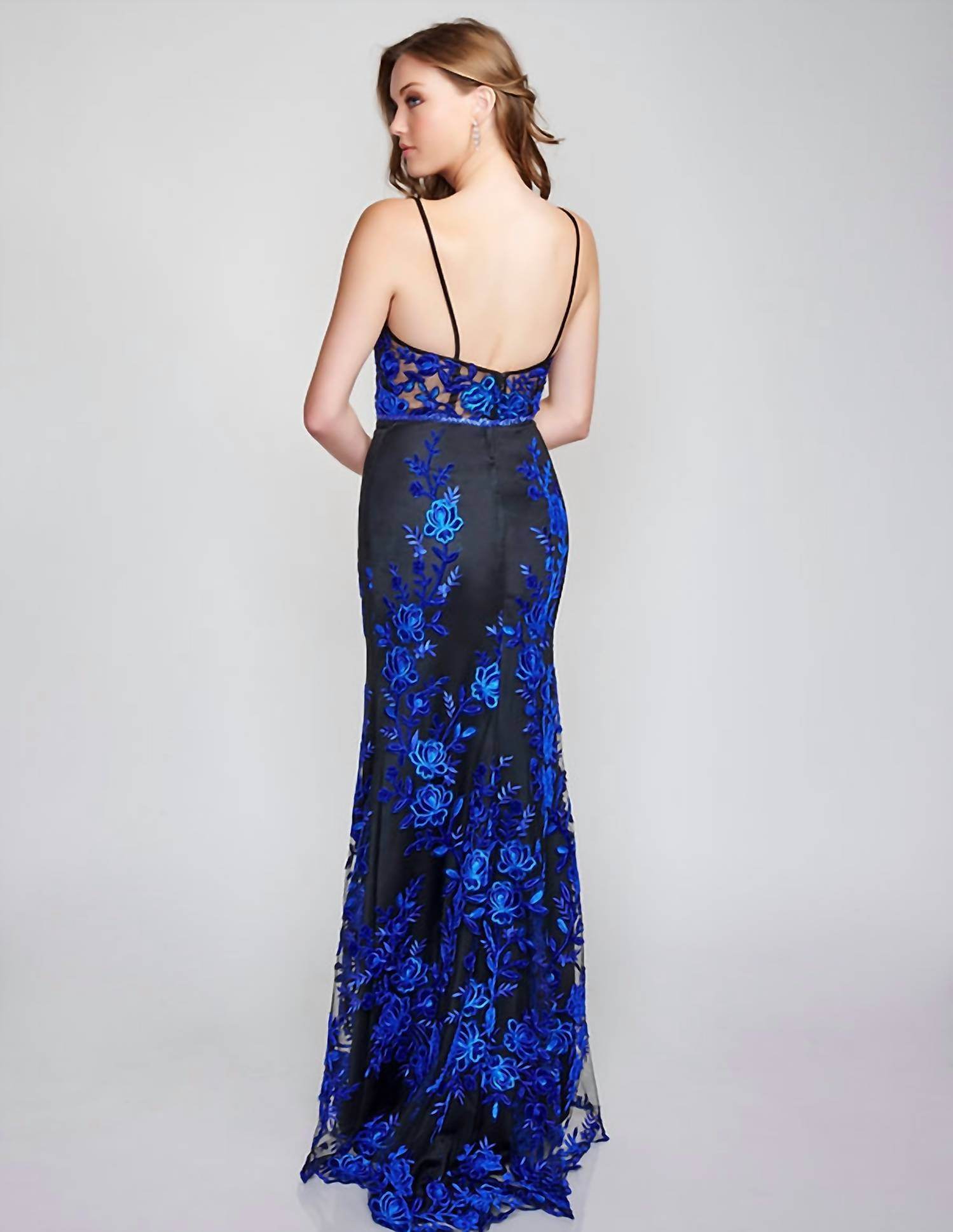 Nina Canacci - Embroidered Mermaid Prom Dress - Rack Hunt