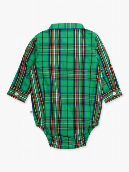 Kid's Long Sleeve Button Down Bodysuit