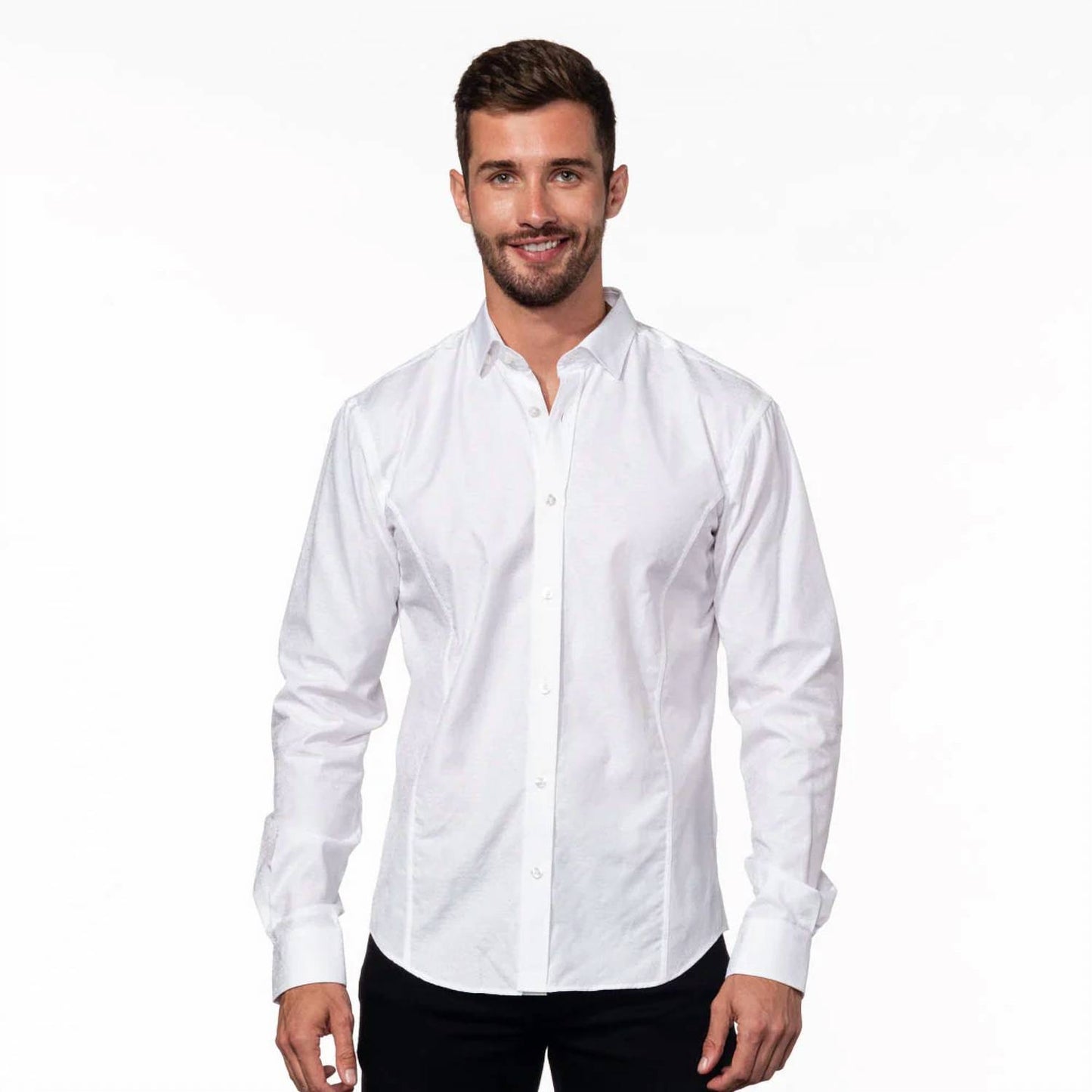 Jacquard Shirt With Trim