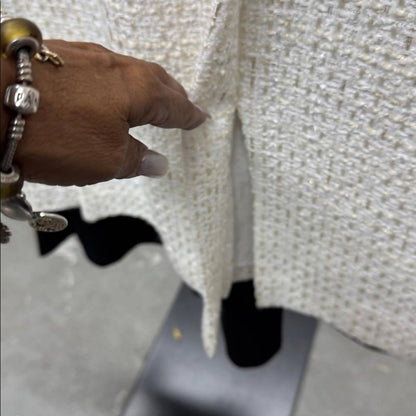 Textured Crewneck Midi Dress