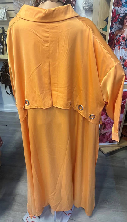 Women's Luxe Trench Duster Dress