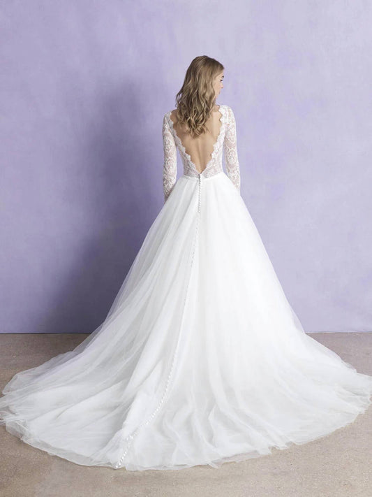 Long Sleeve Ballgown Wedding Dress