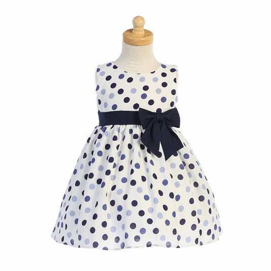 Girl's Polka Dot Cotton Dress