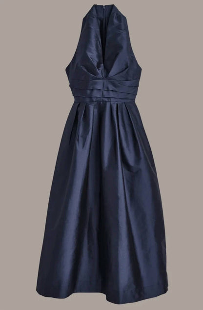 V-neck Midi Cocktail Dress