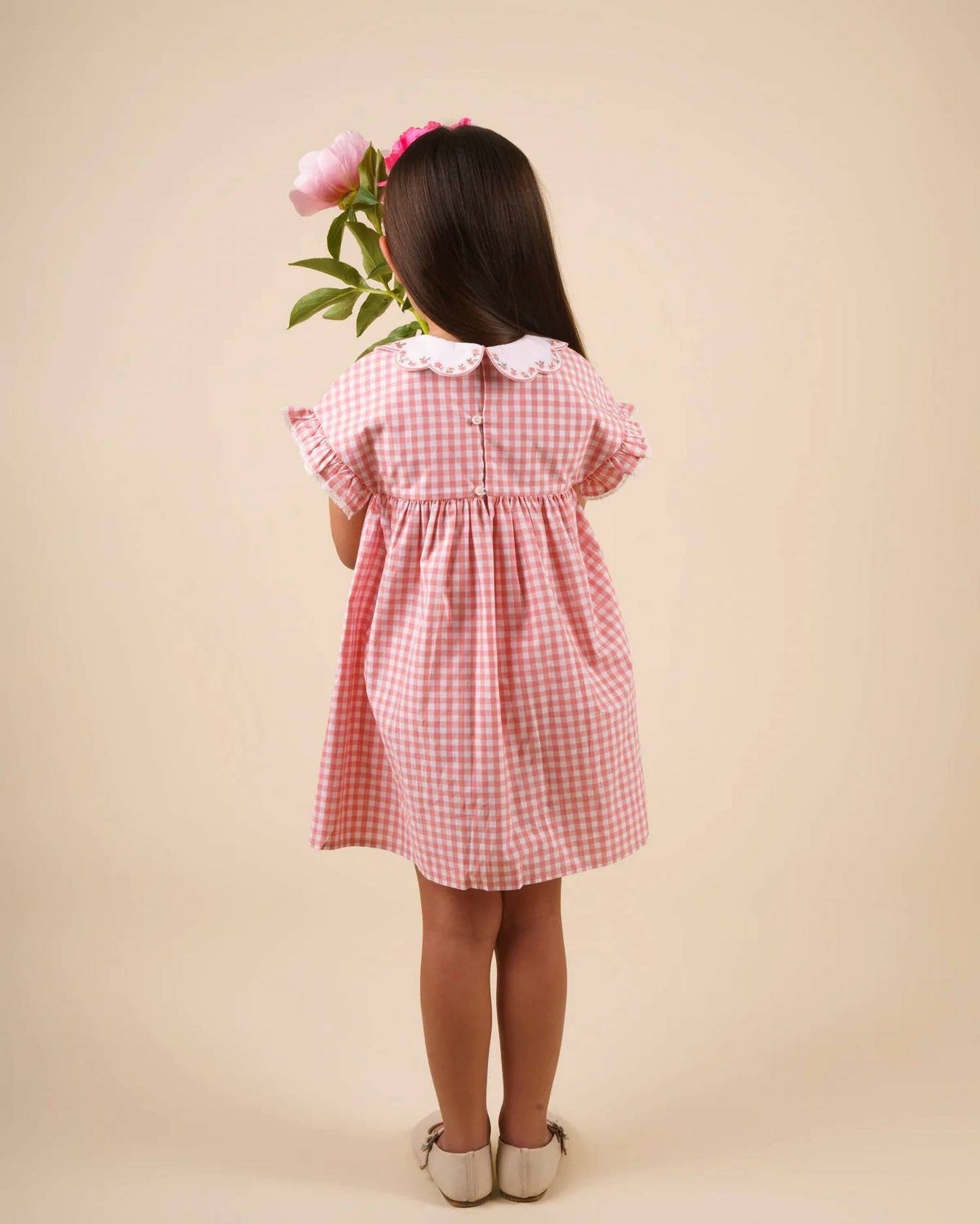 Lila Gingham Check Dress
