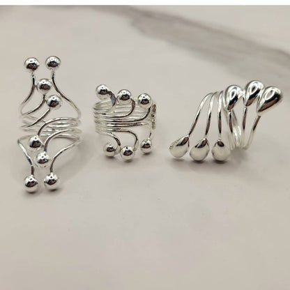 Women's Three-tier Teardrop Wrap Ring