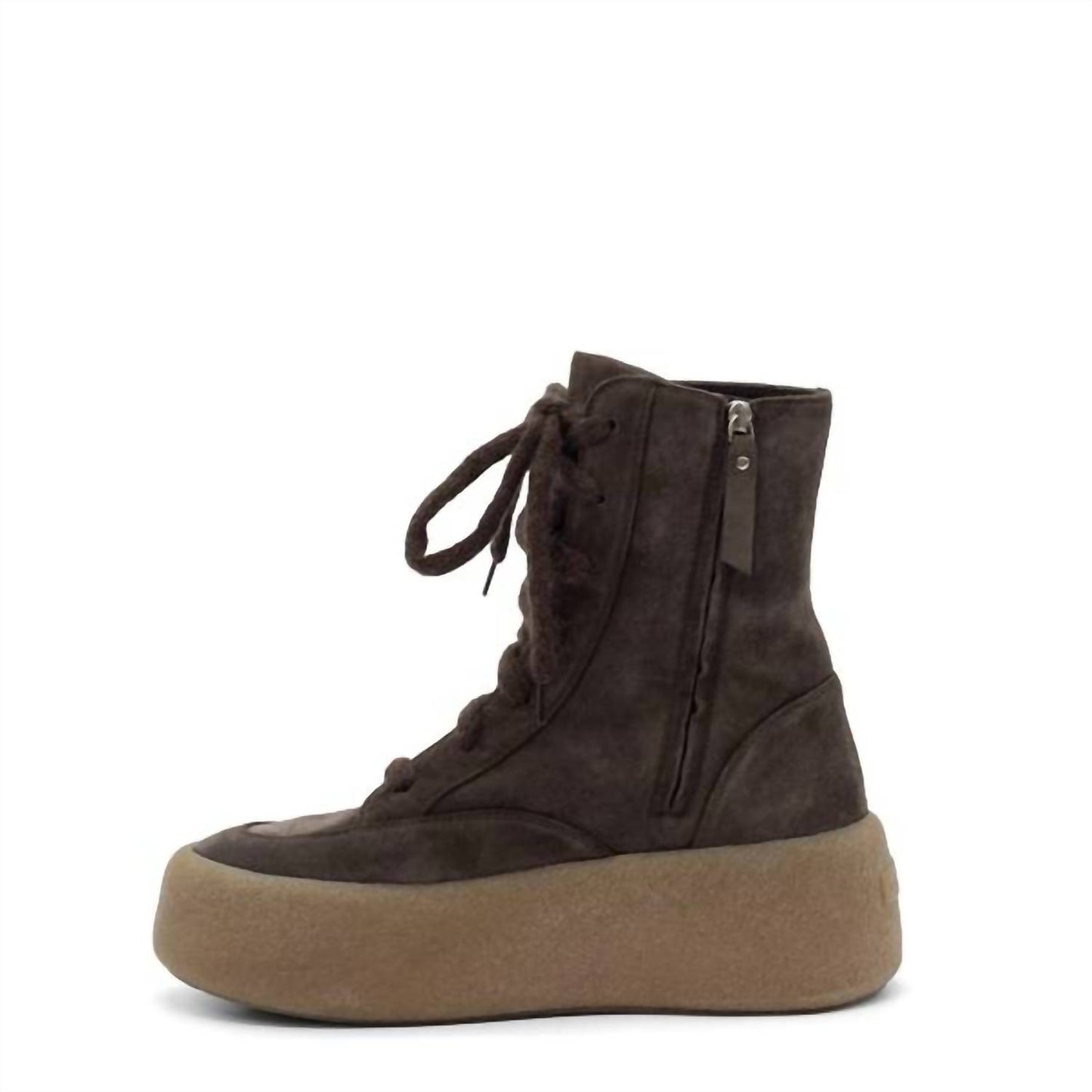 Women's Lace Up Suede Platform Boot