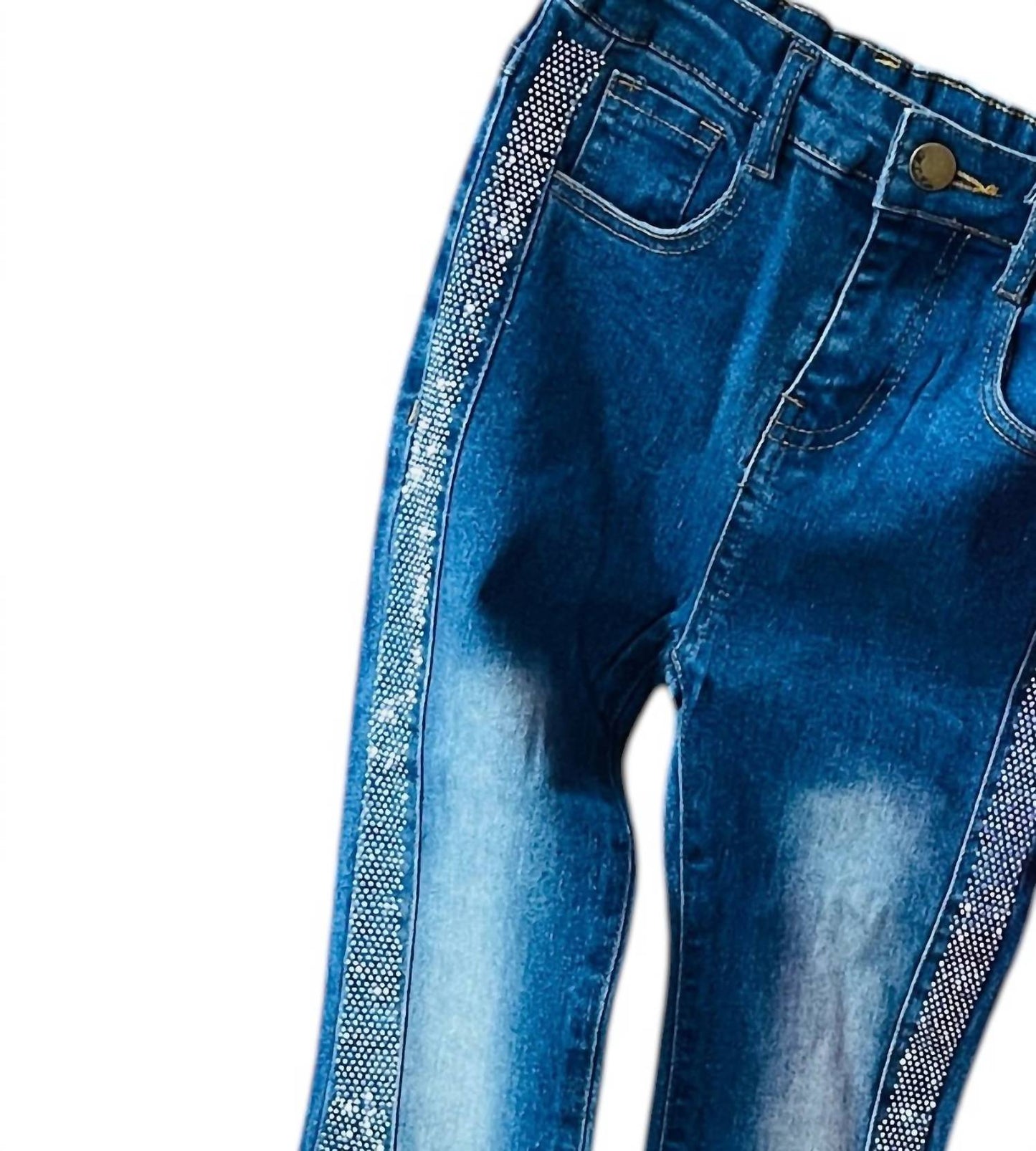 Winter Sequin Flare Jean