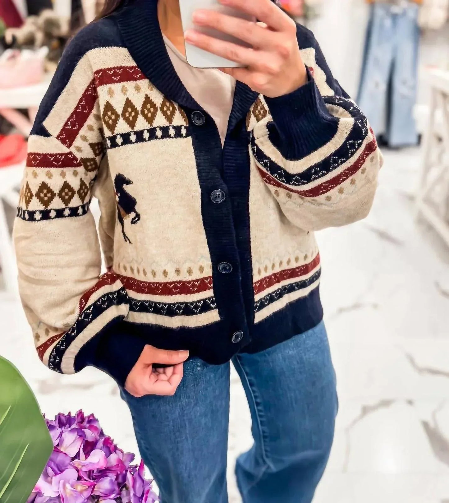 Sunday Edition - Women's Ranch Romance Knit Cardigan - Rack Hunt