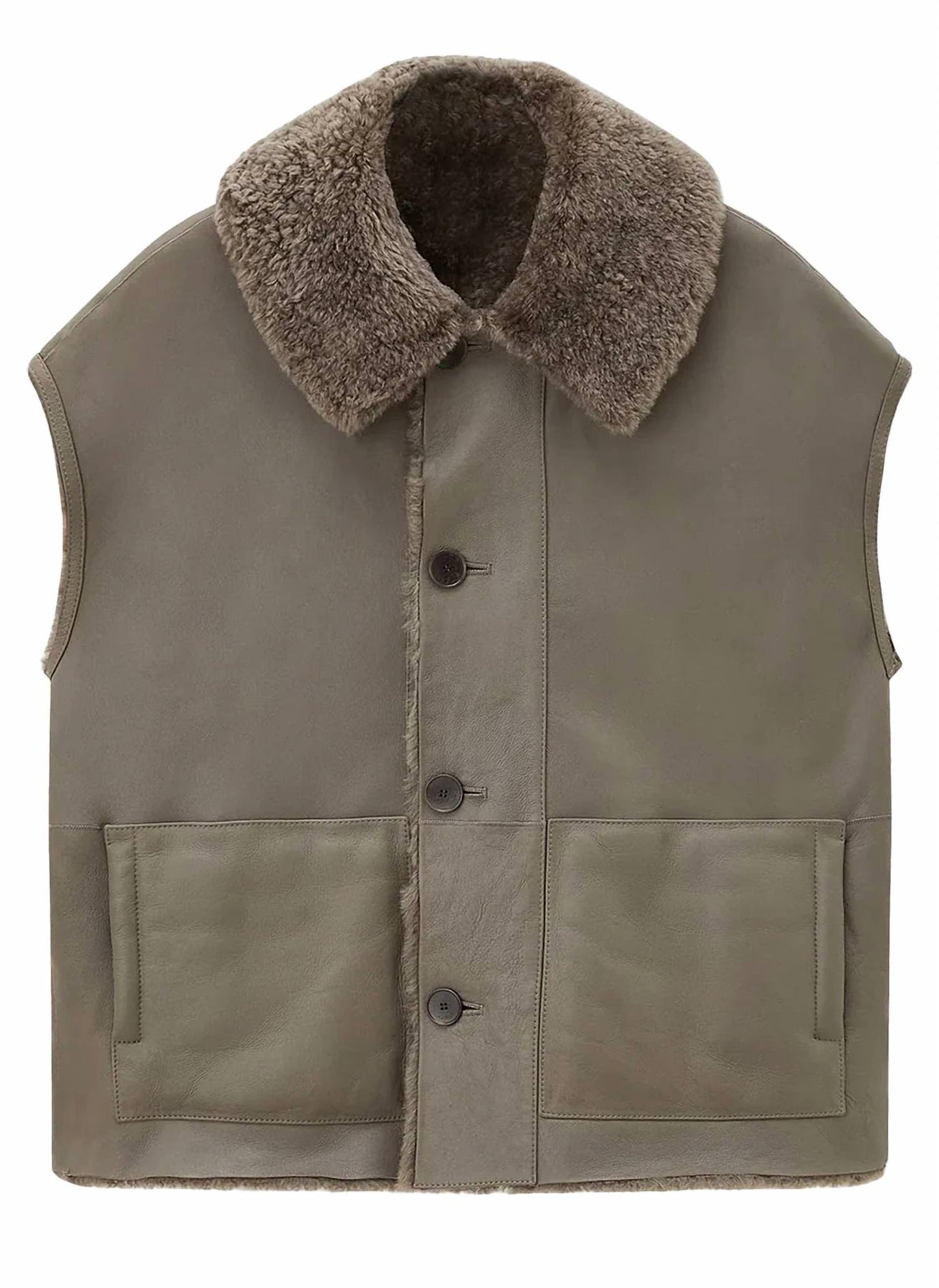 Unisex - Molin Reversible Shearling Gilet Coat