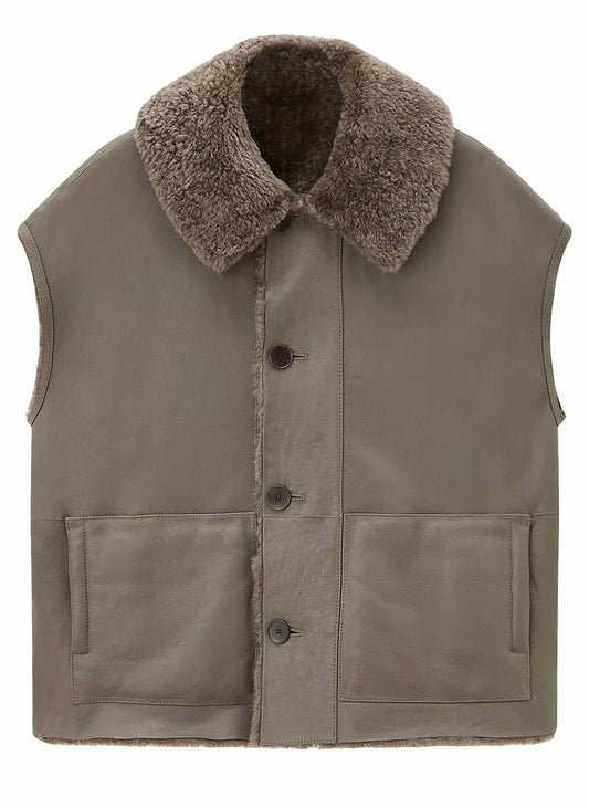 Unisex - Molin Reversible Shearling Gilet Coat