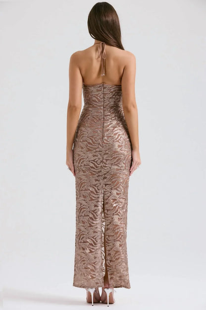 House of CB - Giada Embroidered Sequin Gown - Rack Hunt