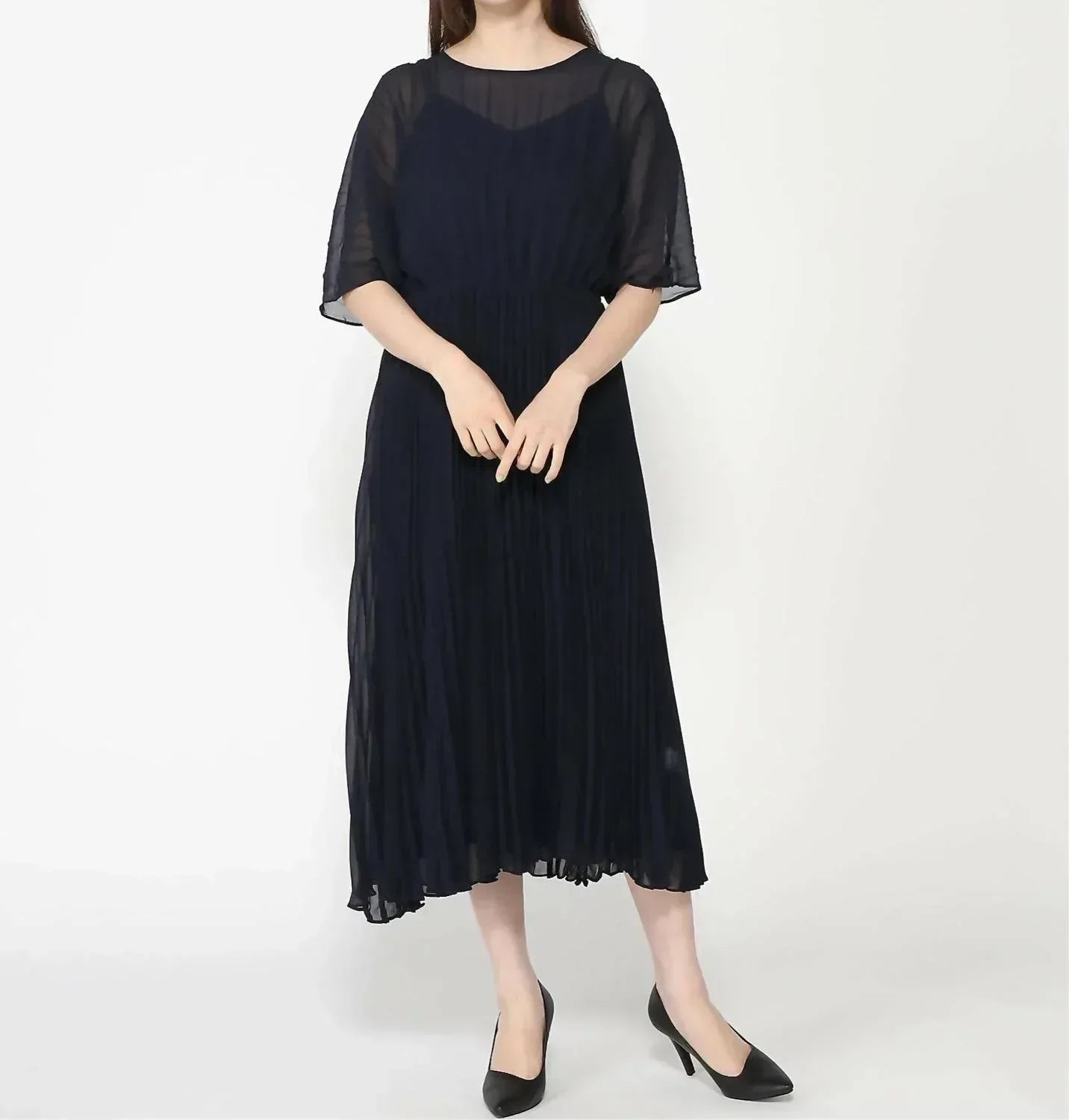 Banana Republic - Chiffon Pleated Maxi Dress - Rack Hunt
