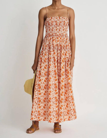 Laloux Smocked Maxi Dress