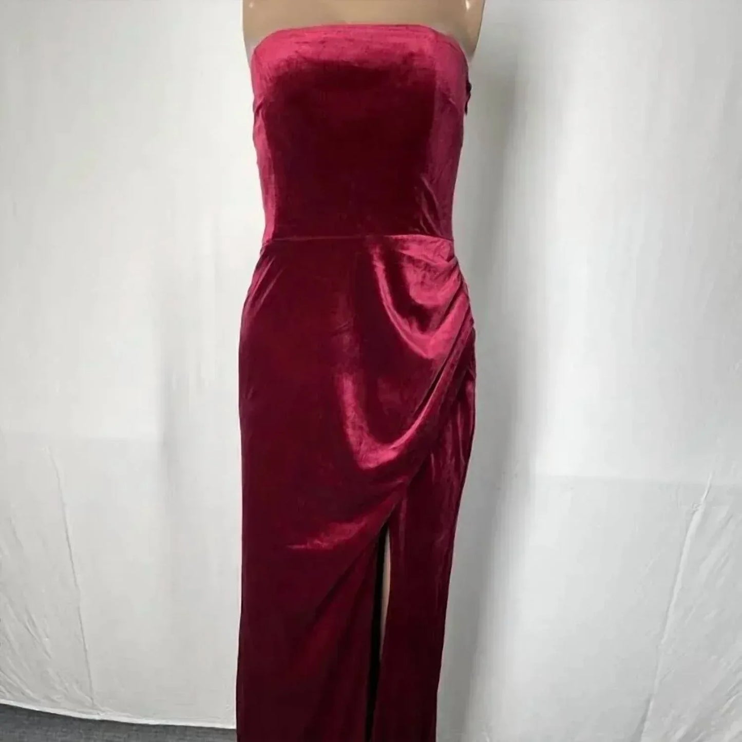 BHLDN - Women's Luella Velvet Strapless Maxi Dress - Rack Hunt