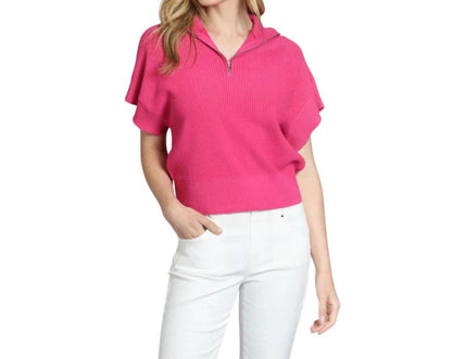Half Zip Knit Sweater