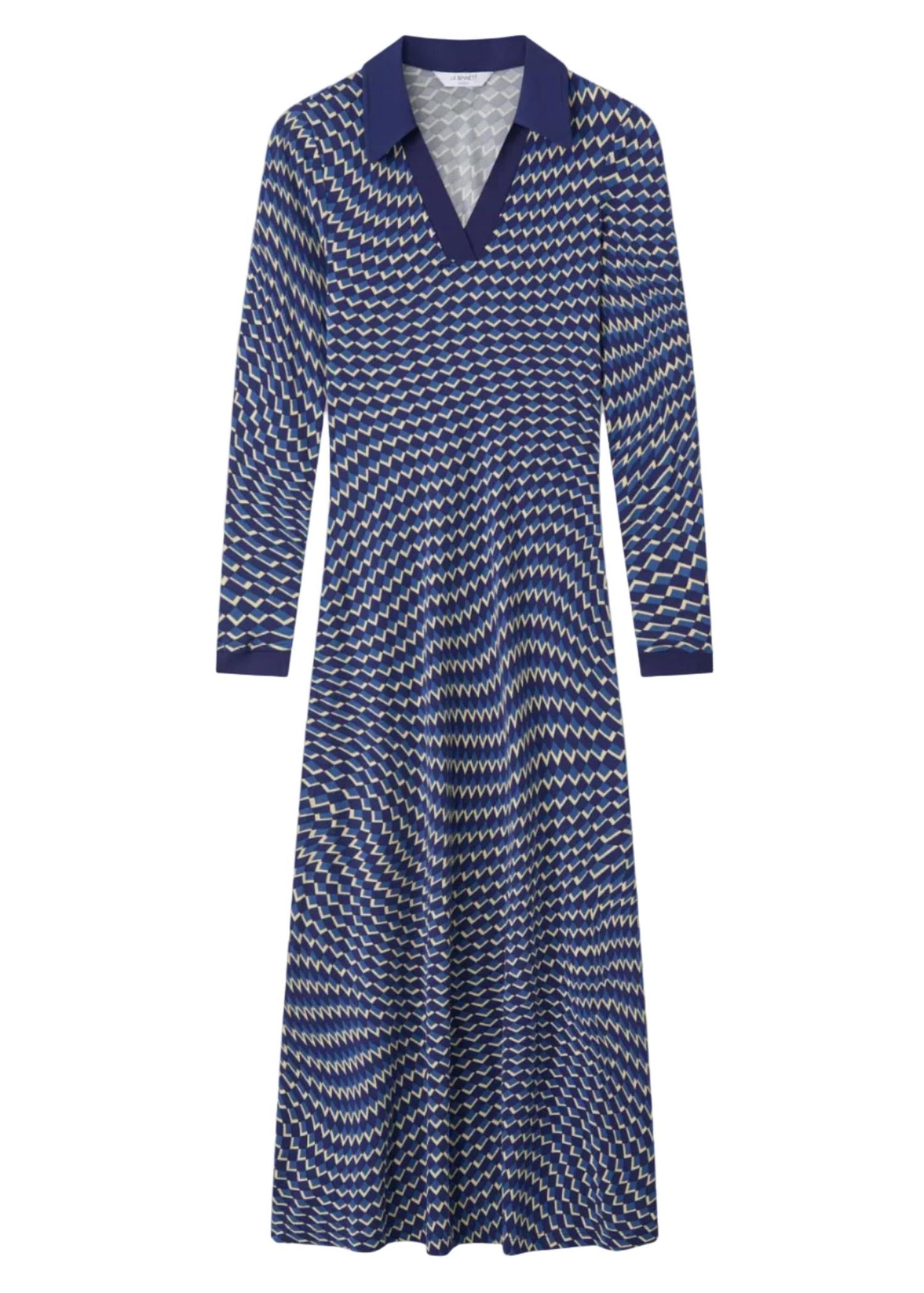 Brigitte Jersey Swirl Print Dress
