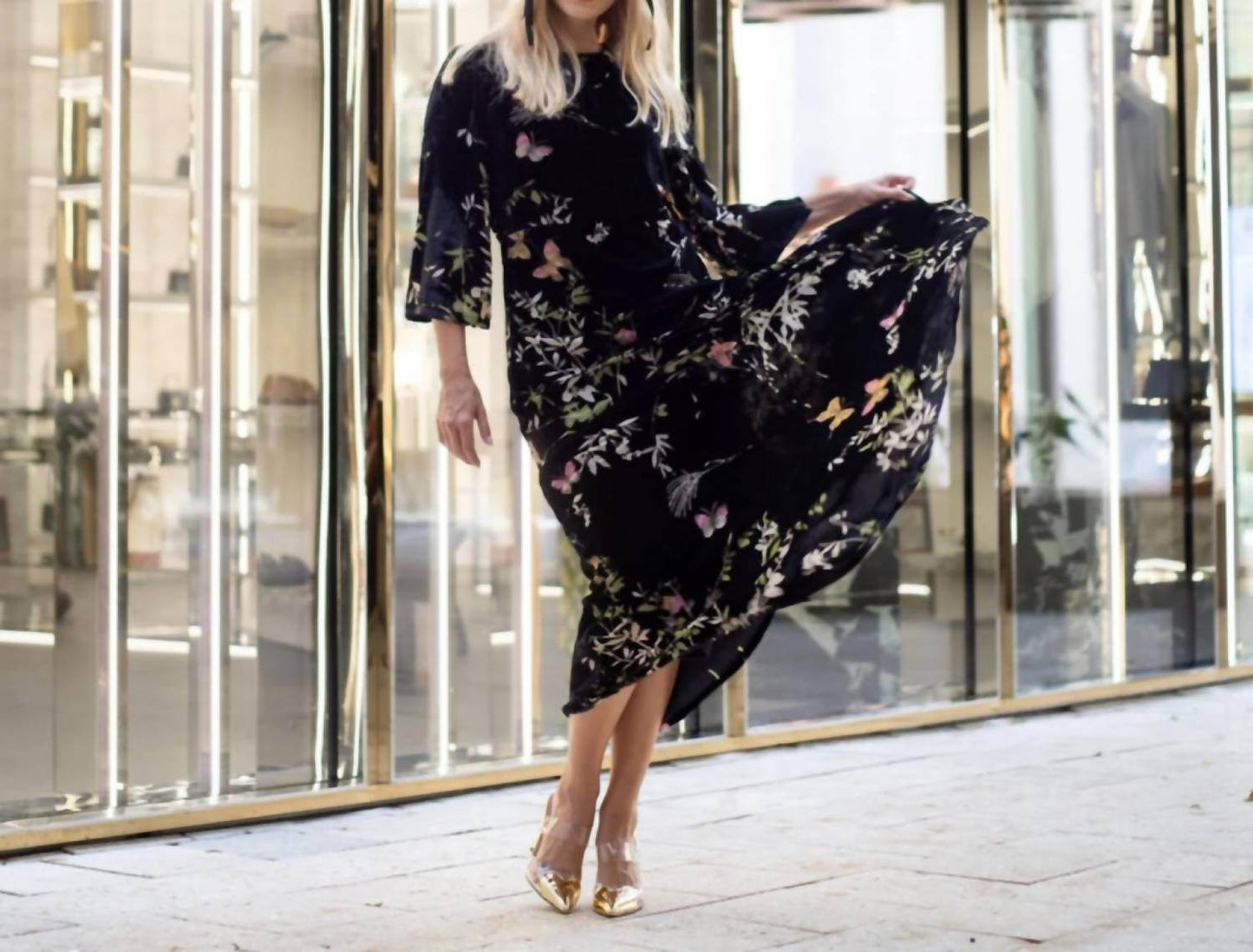 Esteem Couture - Alice Velvet Asymmetrical Dress - Rack Hunt -