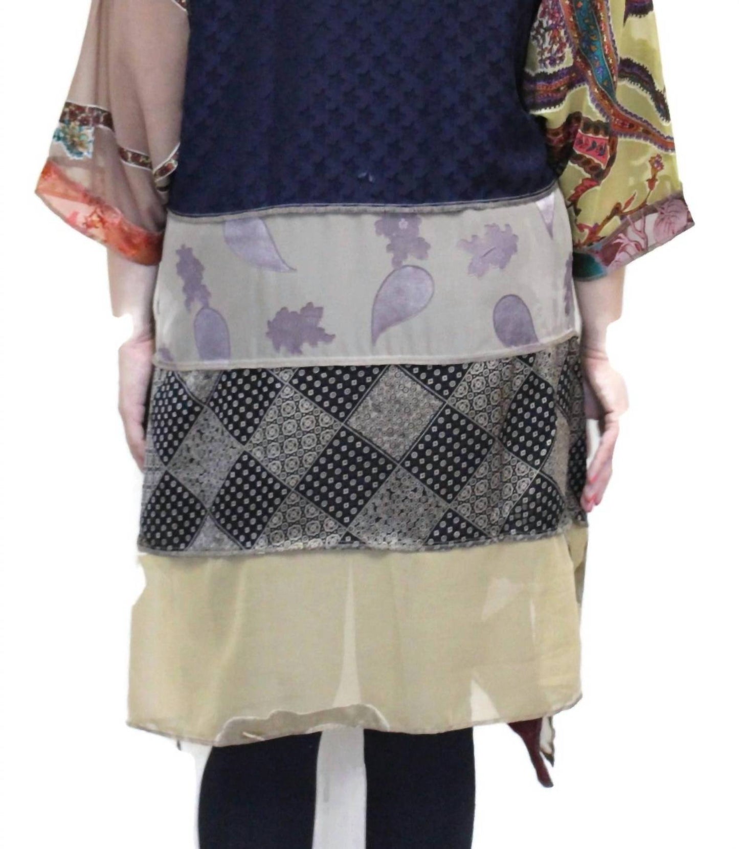 Floral Paisley Burnout Duster