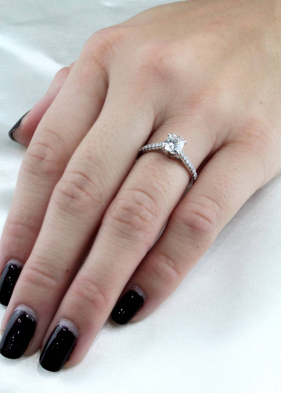 Women's Cushion Cut Diamond Engagement Ring