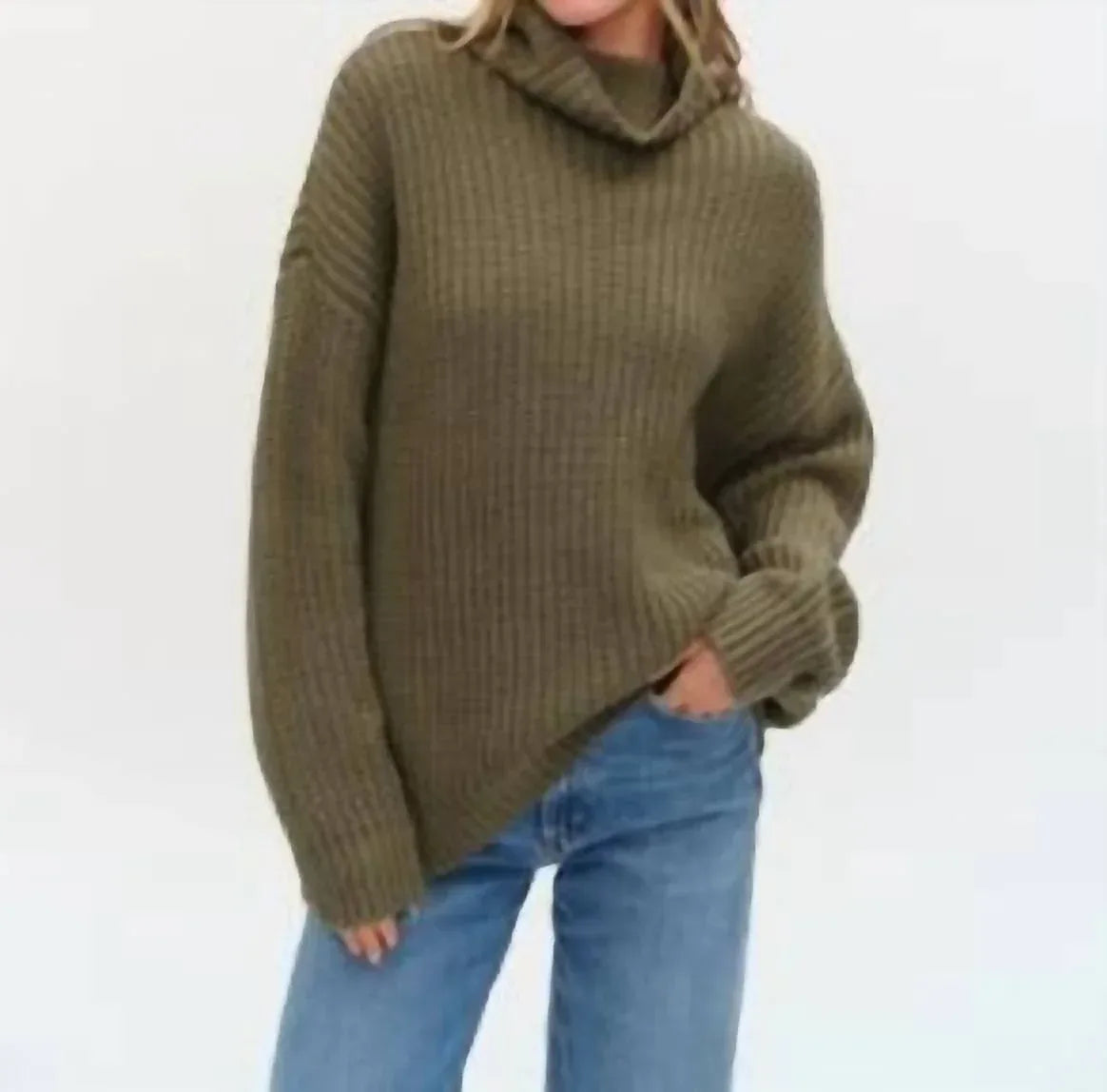 Sage & Clare - Delaney Oversized Turtleneck Sweater - Rack Hunt