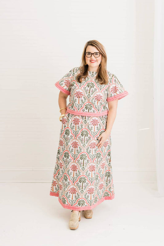 Palma Rosa Skirt Set