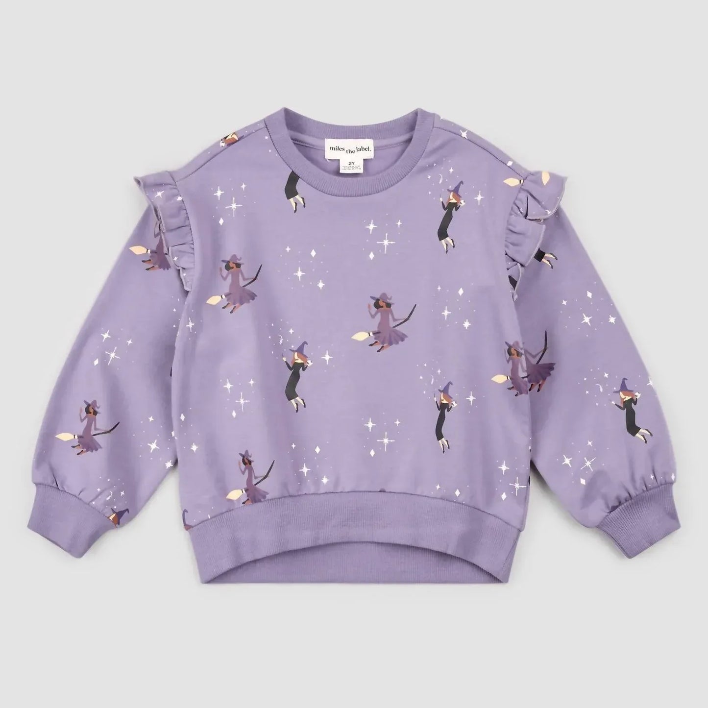 Miles the Label - Girl's Witches Glow-in-the-dark Print On Twilight Sweatshirt - Rack Hunt