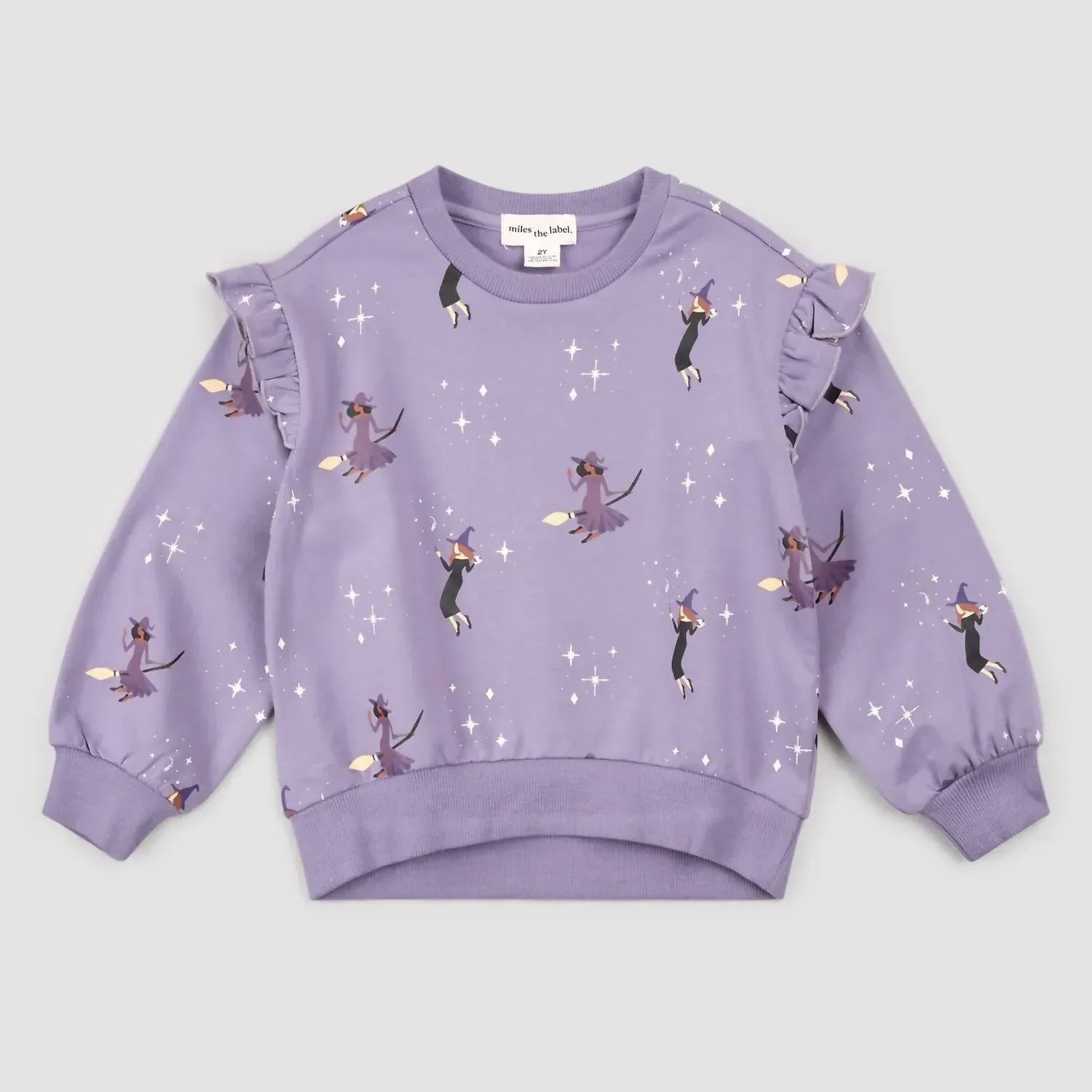 Miles the Label - Girl's Witches Glow-in-the-dark Print On Twilight Sweatshirt - Rack Hunt