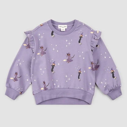 Miles the Label - Girl's Witches Glow-in-the-dark Print On Twilight Sweatshirt - Rack Hunt