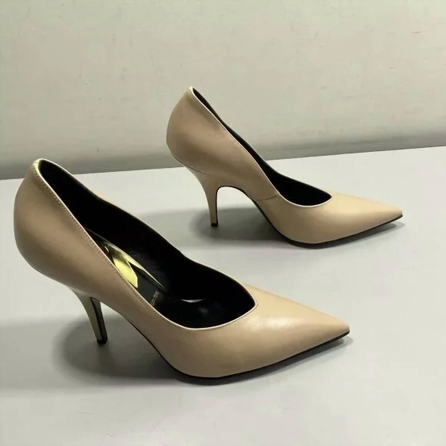 Womens Scarpe Pointed Toe Slip-on Pumps
