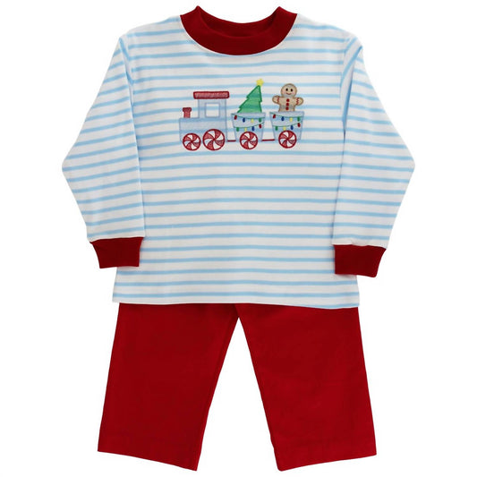 Gingerbread Express Pant Set