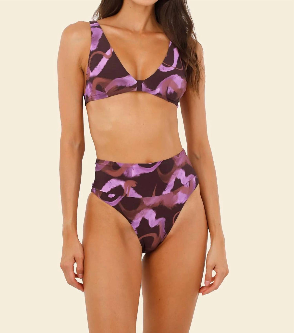 Brush Flame Bikini Top