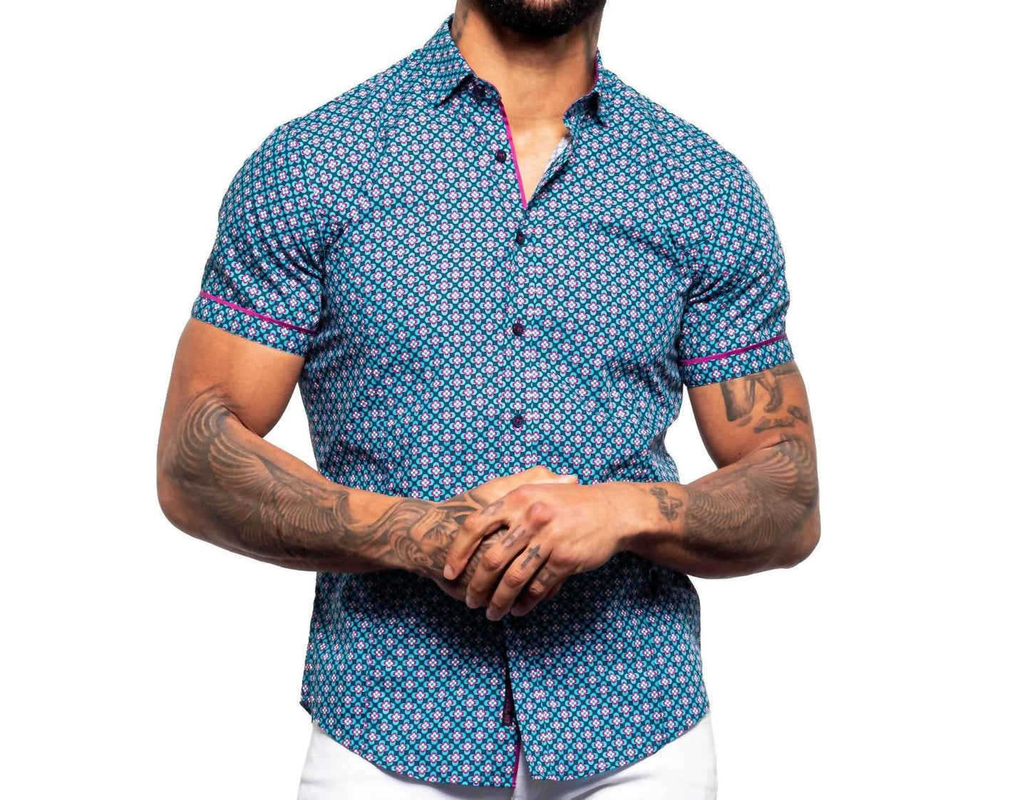 Beverly Hills Floral Short Sleeve Shirt