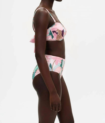 Jungle Rose Reversible Bikini Bottom