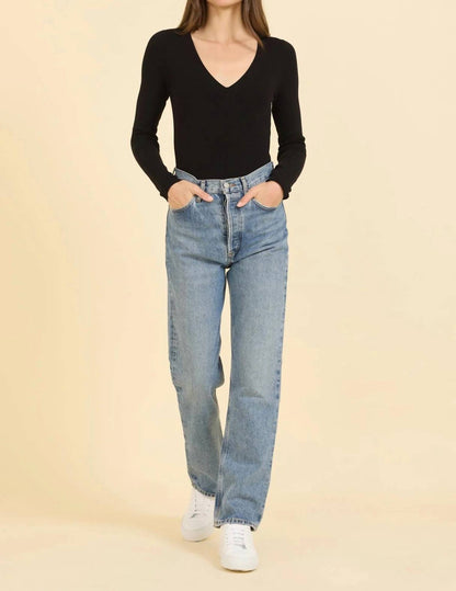 Hollie V-neck Bodysuit