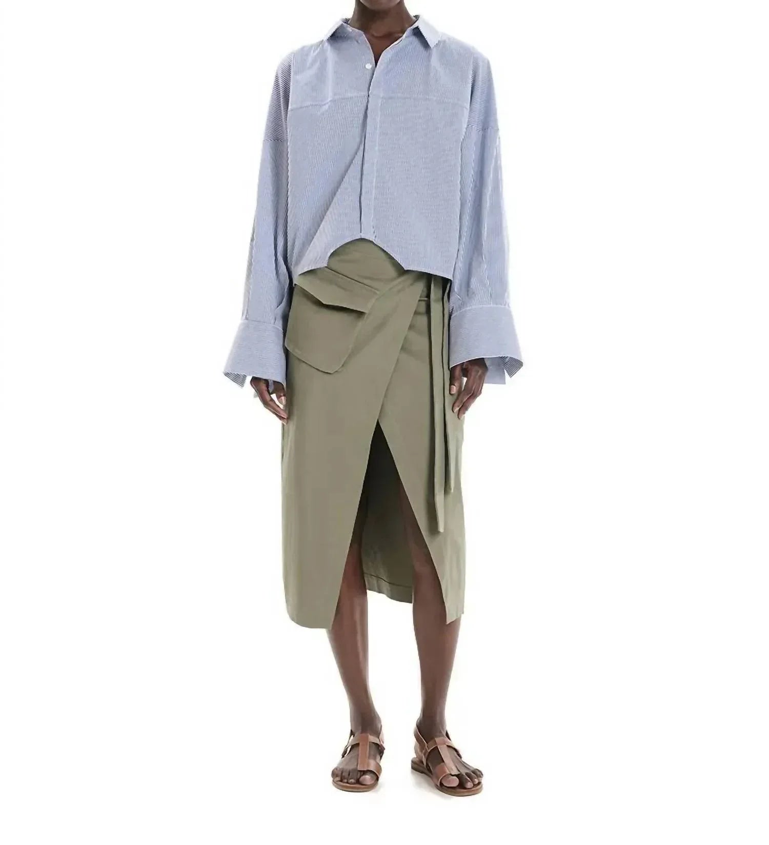 Kourbela - Hydra Times Striped Long Sleeve Button-up Shirt - Rack Hunt