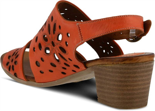 Women's Leather Metal Buckle Sandals