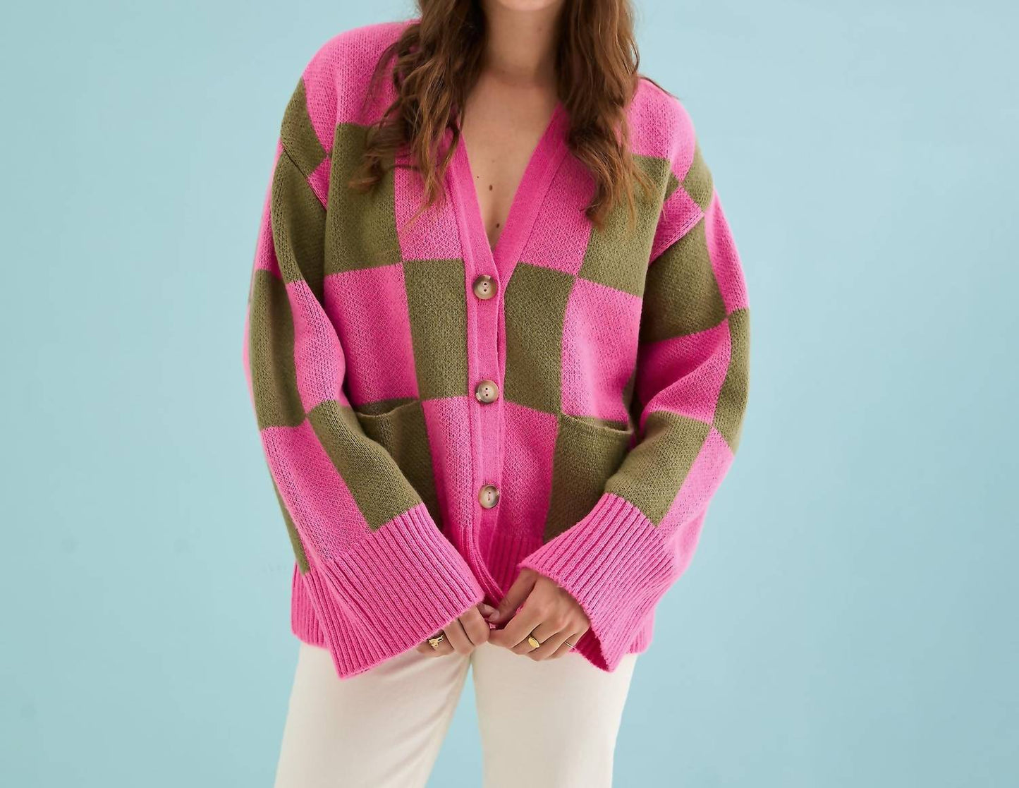 Candice Checked Cardigan