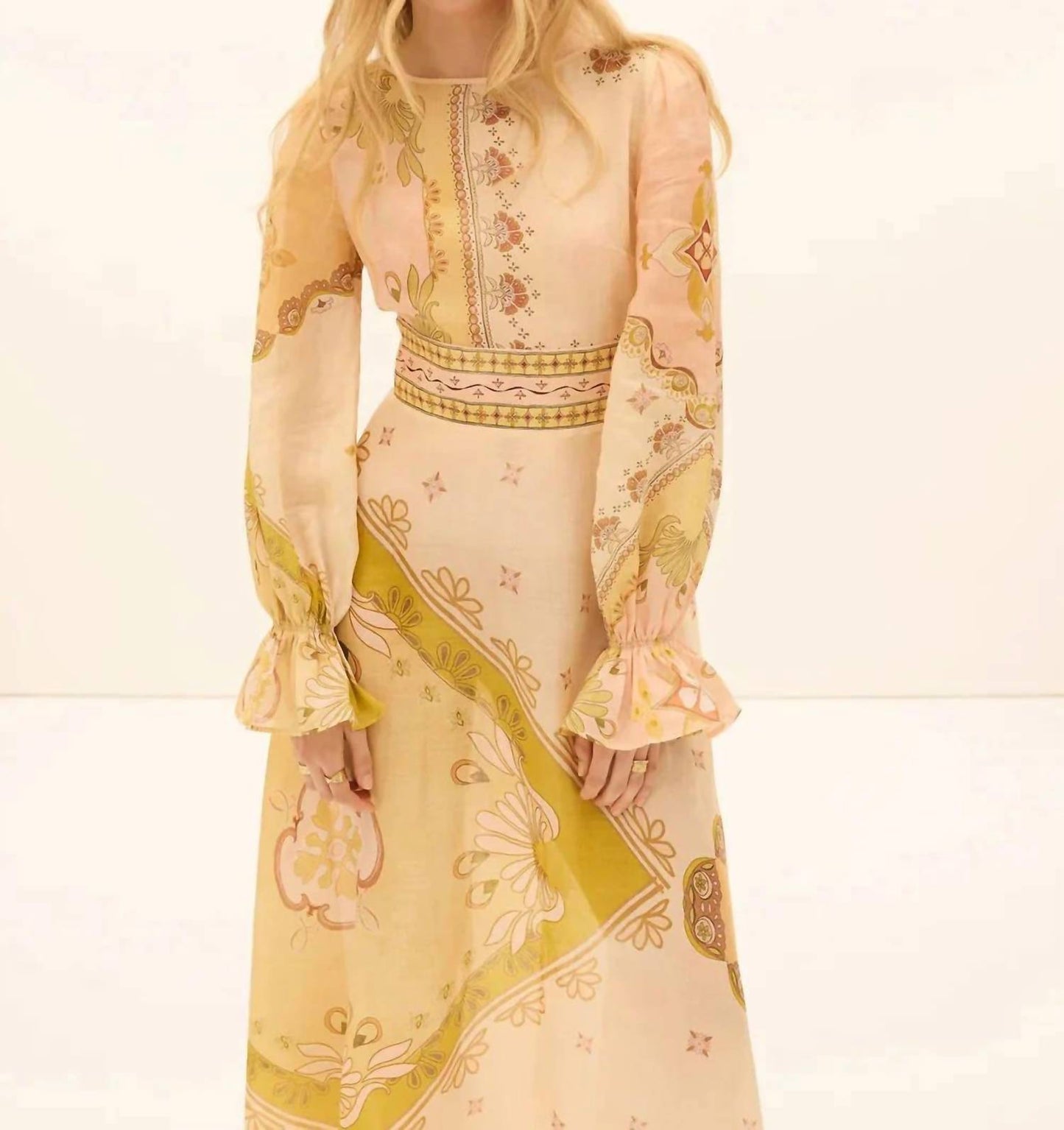 Gigaro Waist Tie Maxi Dress