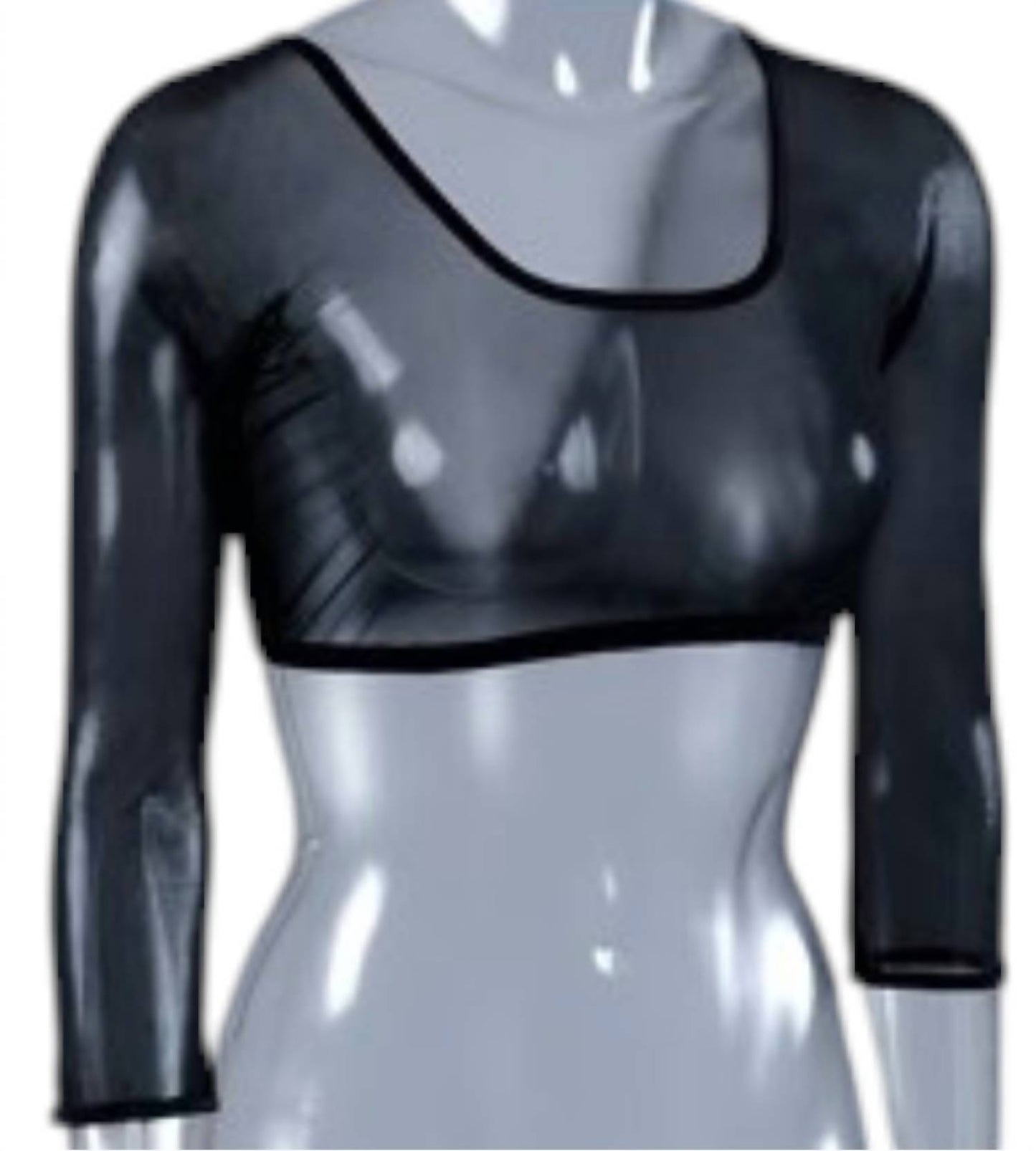 Three Quarter Sleeve Mesh Cover Up