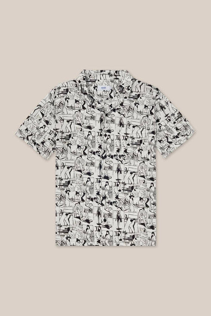 Graphic Print Short Sleeve Shirt