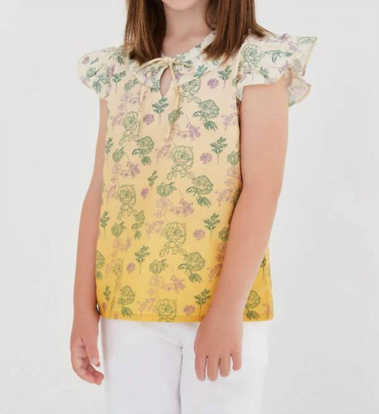 Sasha+Z - Floral Sketched Ombré Top - Rack Hunt -