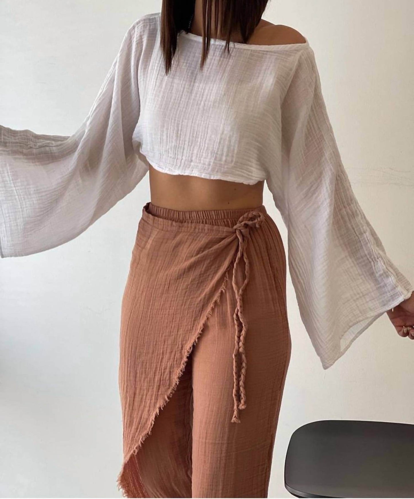 BLANCA - Manav Side Tie Pants - Rack Hunt -